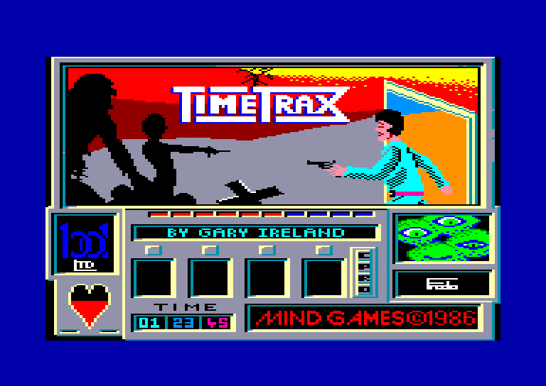 screenshot of the Amstrad CPC game Timetrax by GameBase CPC