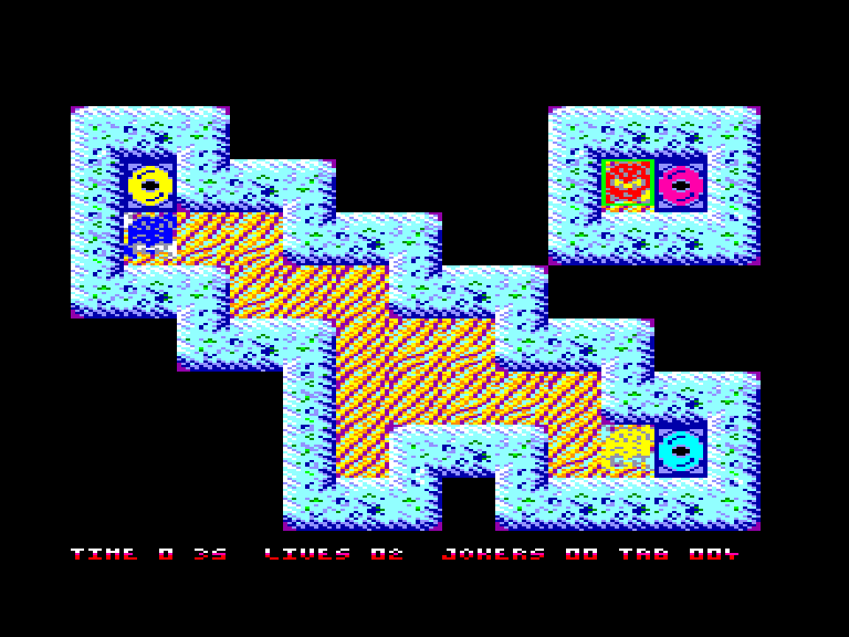 screenshot of the Amstrad CPC game Tiny Skweeks (the) by GameBase CPC
