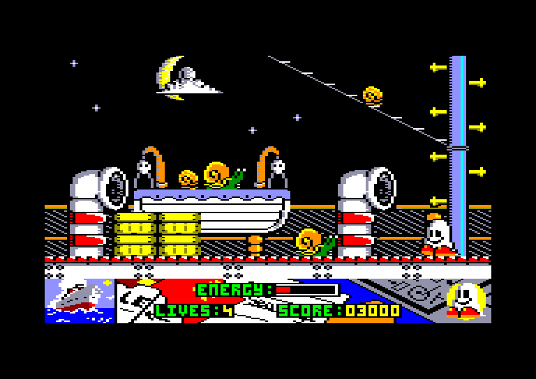 screenshot of the Amstrad CPC game Titanic Blinky by GameBase CPC