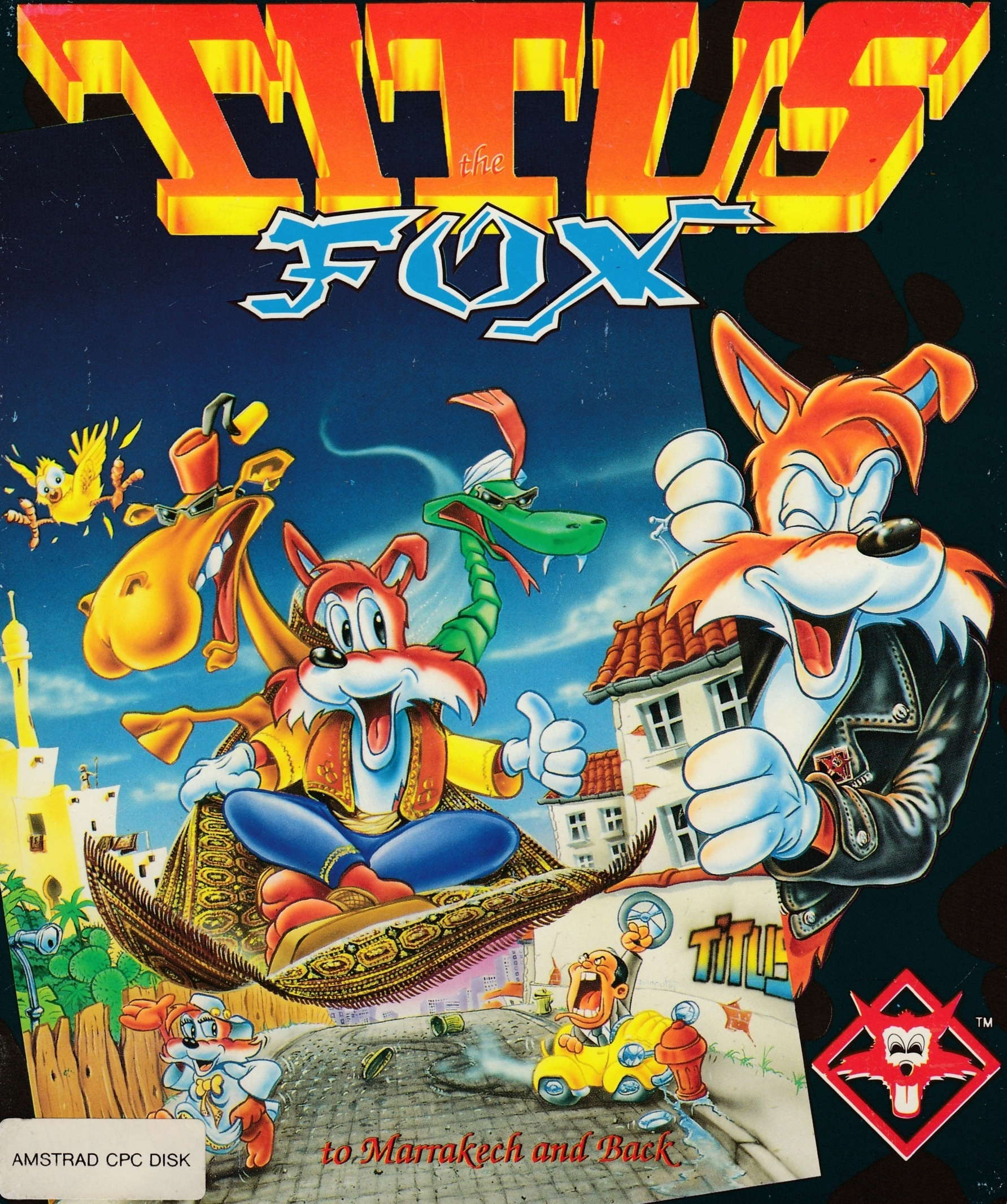 screenshot of the Amstrad CPC game Titus The Fox To Marrakesh And Back by GameBase CPC