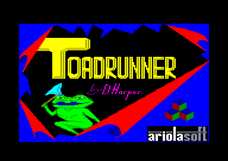 screenshot of the Amstrad CPC game Toad Runner by GameBase CPC