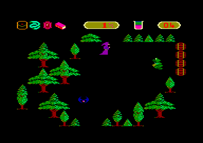 screenshot of the Amstrad CPC game Toad Runner by GameBase CPC