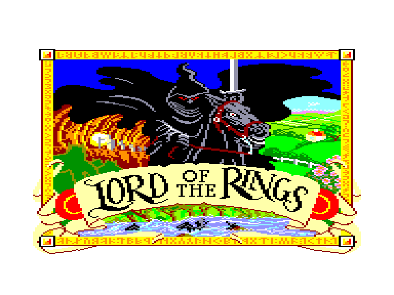 screenshot of the Amstrad CPC game Tolkien trilogy (the) by GameBase CPC