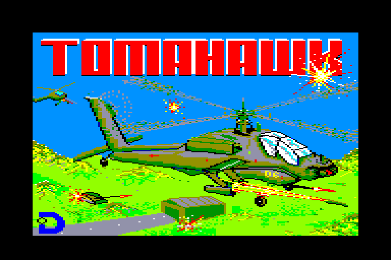 screenshot of the Amstrad CPC game Tomahawk by GameBase CPC