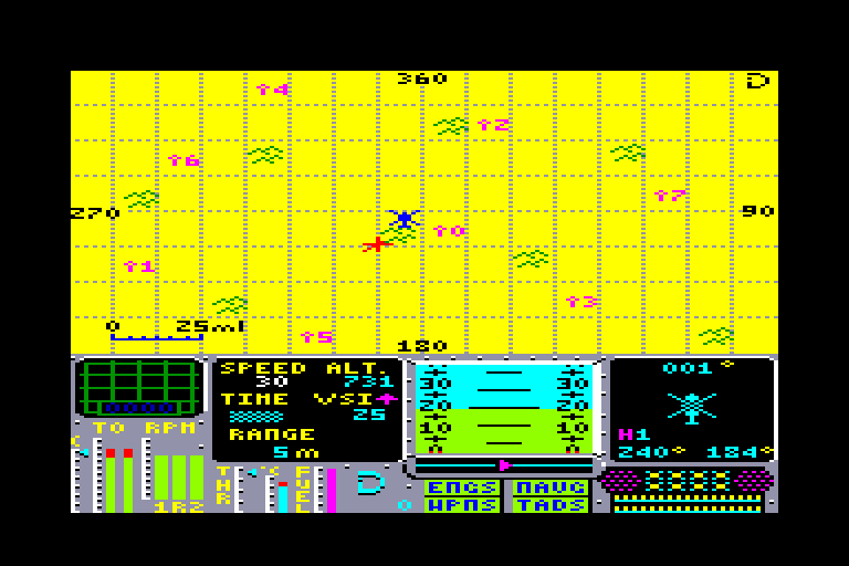 screenshot of the Amstrad CPC game Tomahawk by GameBase CPC