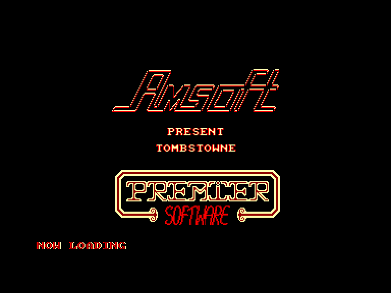 screenshot of the Amstrad CPC game Tombstowne by GameBase CPC