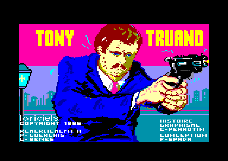 screenshot of the Amstrad CPC game Tony truand by GameBase CPC