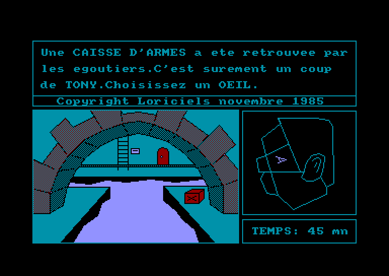 screenshot of the Amstrad CPC game Tony truand by GameBase CPC