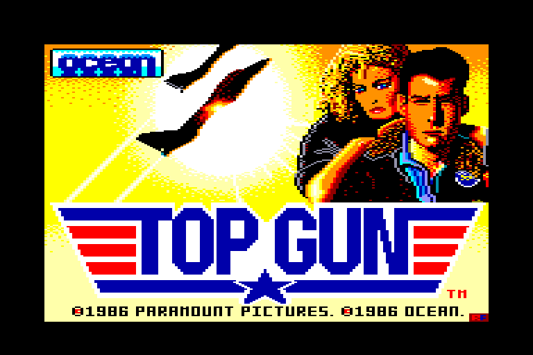 screenshot of the Amstrad CPC game Top Gun by GameBase CPC