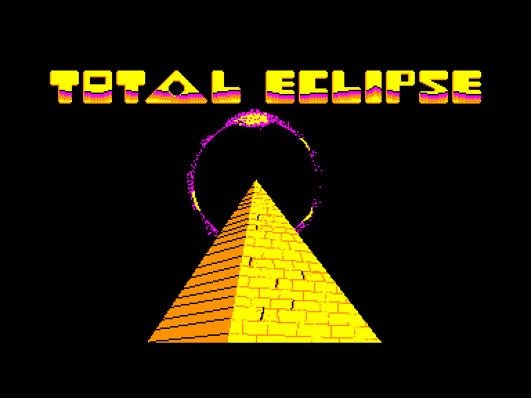 screenshot of the Amstrad CPC game Total Eclipse by GameBase CPC