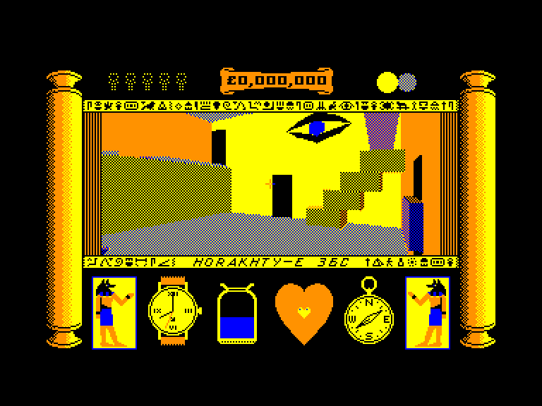 screenshot of the Amstrad CPC game Total Eclipse by GameBase CPC