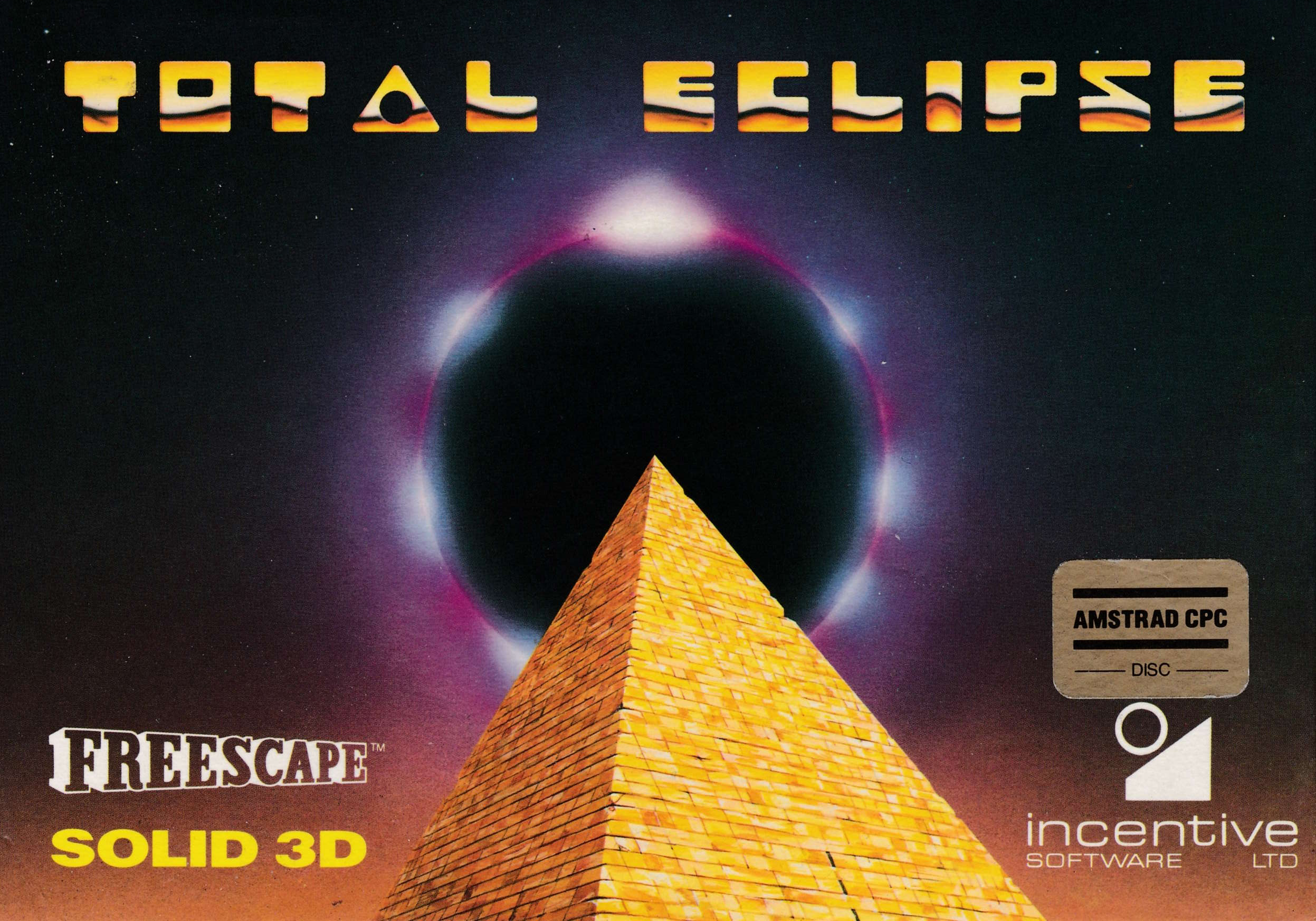 cover of the Amstrad CPC game Total Eclipse  by GameBase CPC