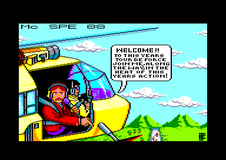 screenshot of the Amstrad CPC game Tour de force by GameBase CPC