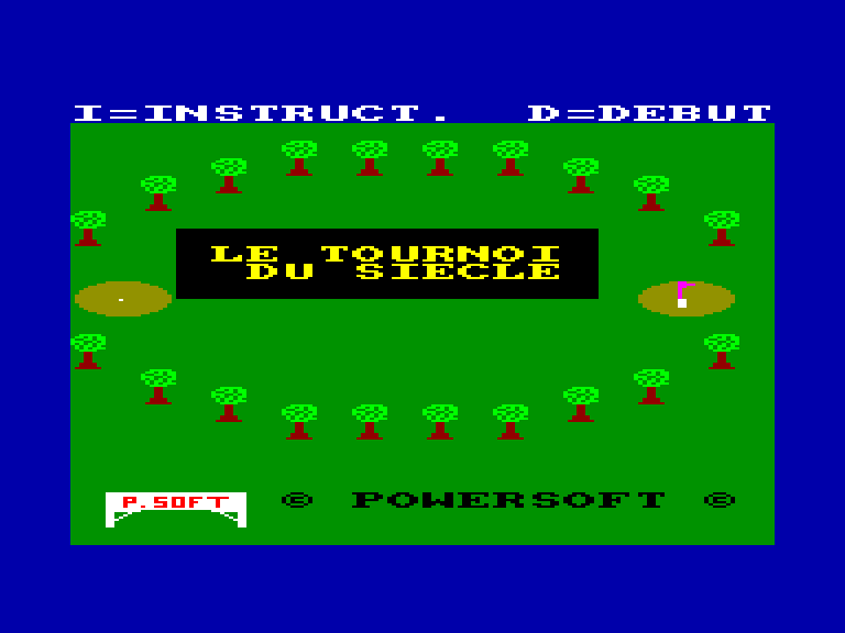 screenshot of the Amstrad CPC game Tournoi du siecle by GameBase CPC