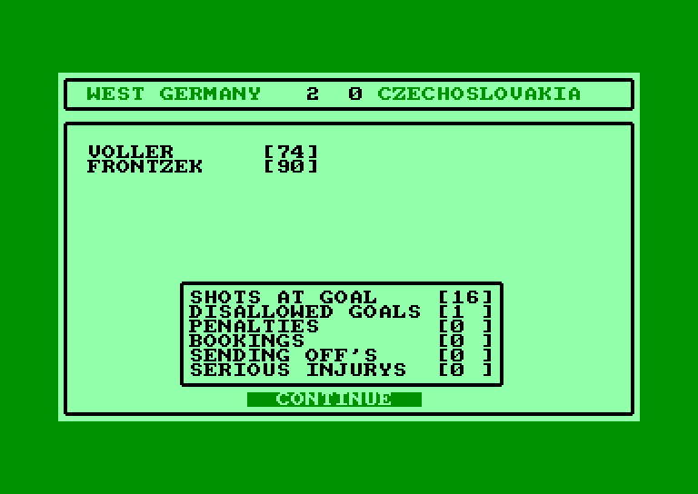 screenshot of the Amstrad CPC game Tracksuit Manager by GameBase CPC