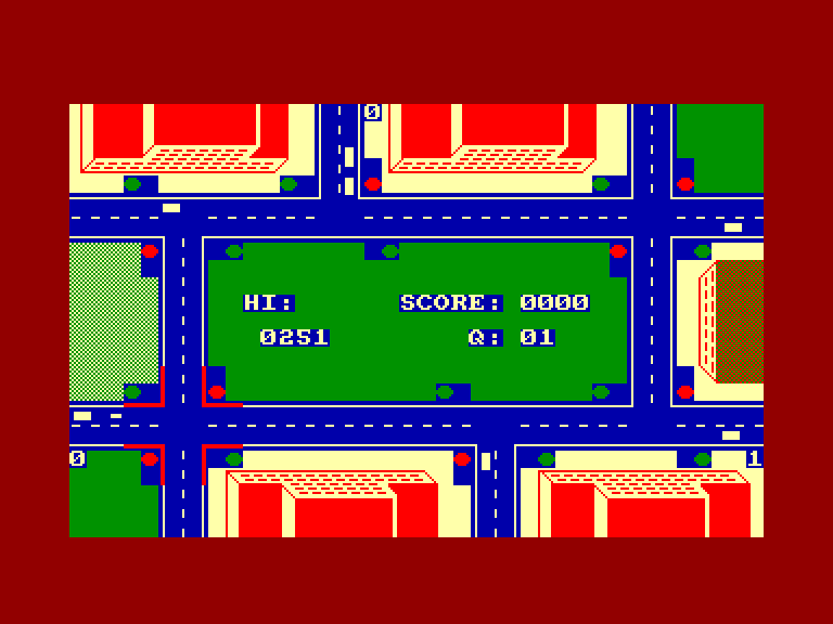 screenshot of the Amstrad CPC game Air Traffic Control by GameBase CPC