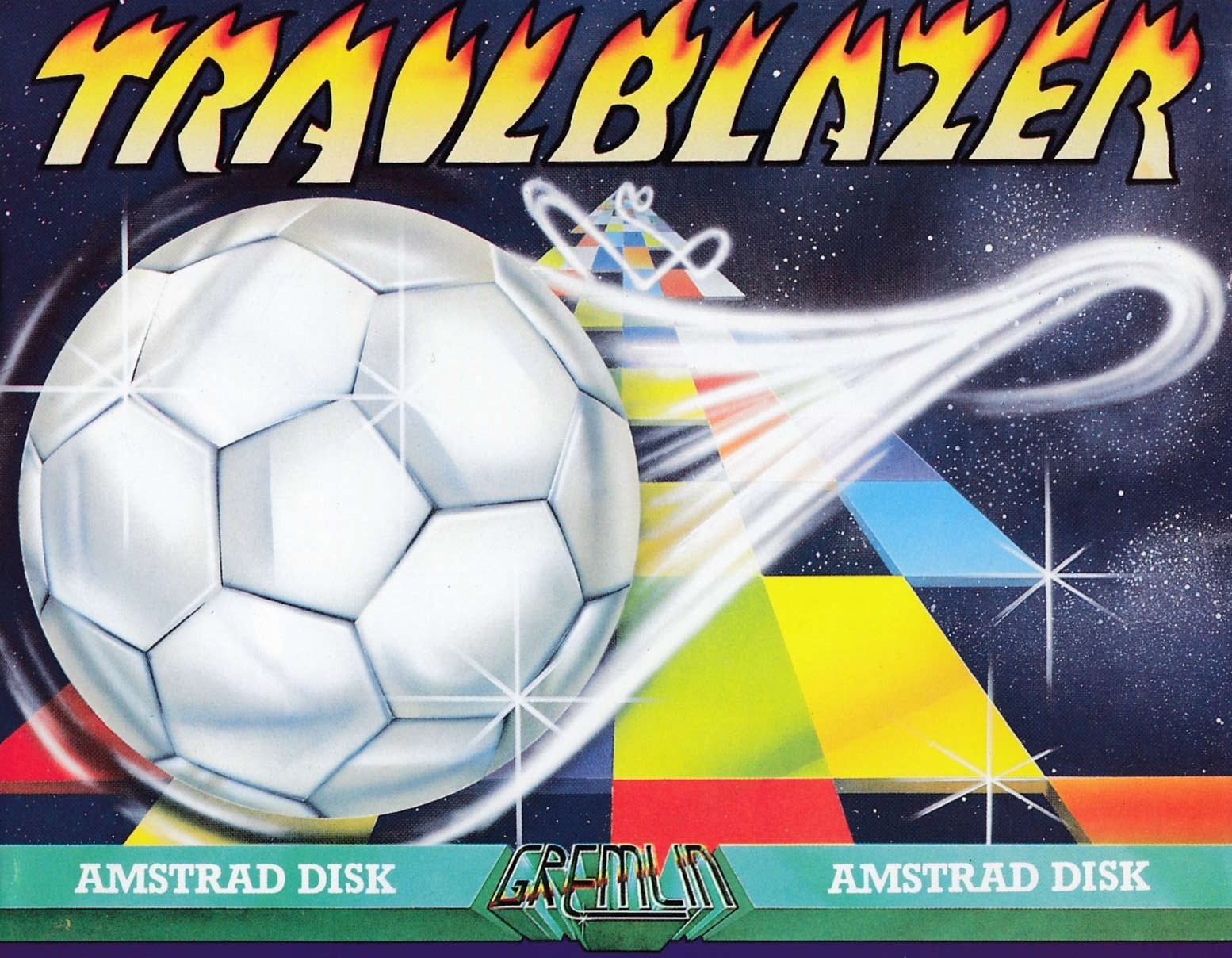 screenshot of the Amstrad CPC game Trailblazer by GameBase CPC