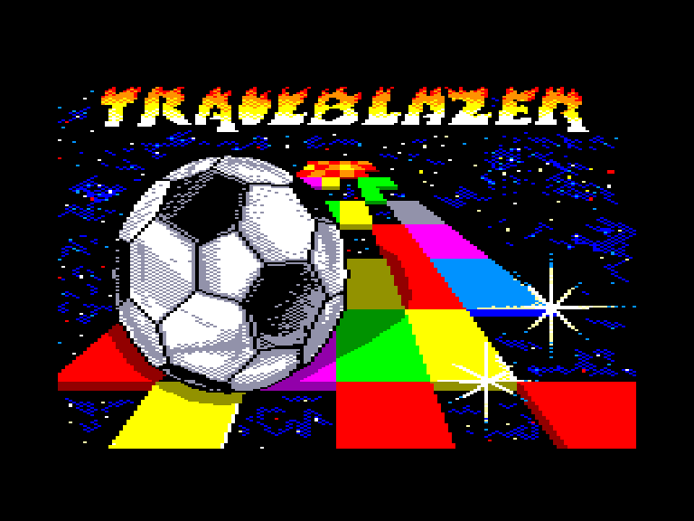 screenshot of the Amstrad CPC game Trailblazer by GameBase CPC