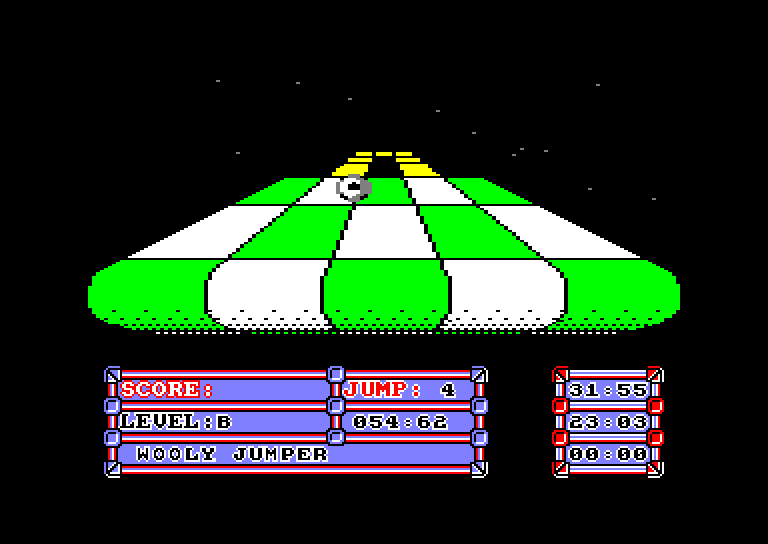 screenshot of the Amstrad CPC game Trailblazer by GameBase CPC