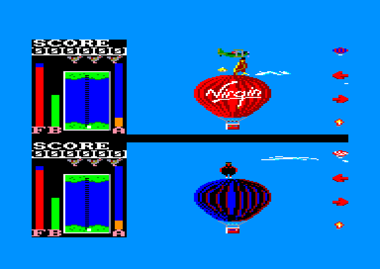 screenshot of the Amstrad CPC game Trans-Atlantic Balloon Challenge (the) by GameBase CPC