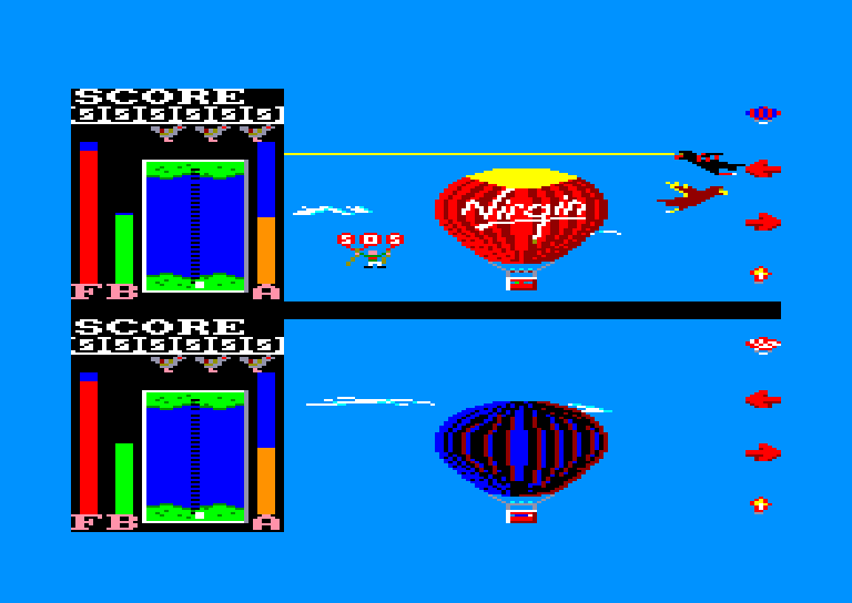 screenshot of the Amstrad CPC game Trans-Atlantic Balloon Challenge (the) by GameBase CPC