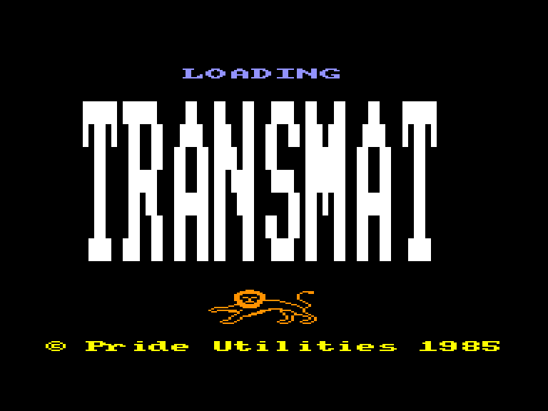 screenshot of the Amstrad CPC game Transmat v2.1 by GameBase CPC