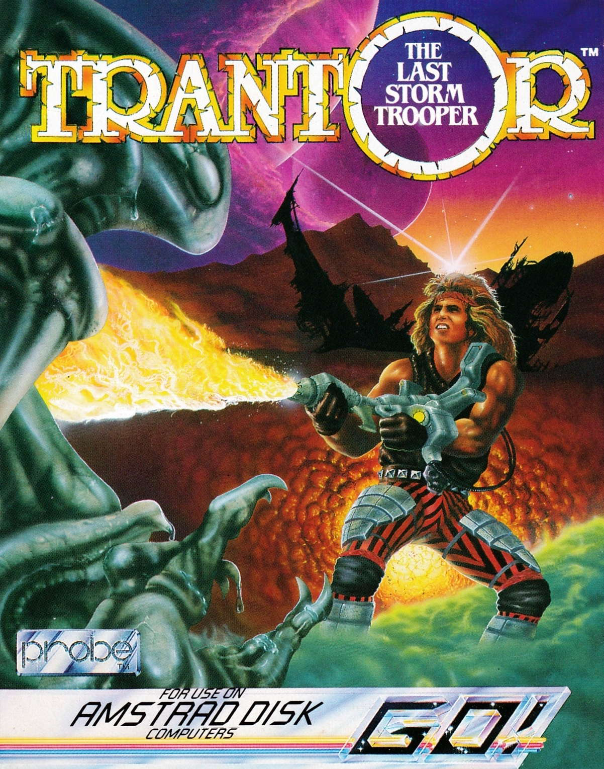 screenshot of the Amstrad CPC game Trantor The Last Stormtrooper by GameBase CPC