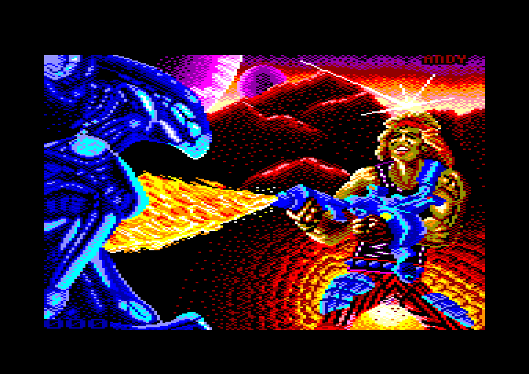 screenshot of the Amstrad CPC game Trantor The Last Stormtrooper by GameBase CPC