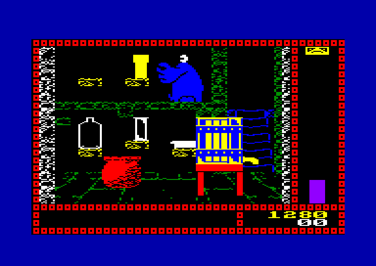 screenshot of the Amstrad CPC game Trap Door (the) by GameBase CPC