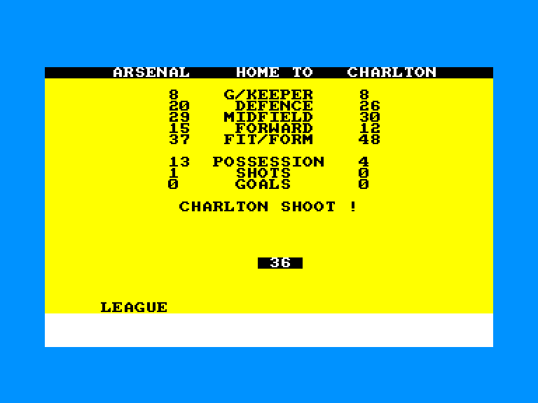 screenshot of the Amstrad CPC game Treble champions by GameBase CPC