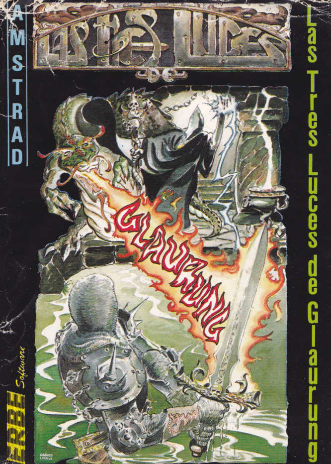 screenshot of the Amstrad CPC game 3 Luces de Glaurung (las) by GameBase CPC