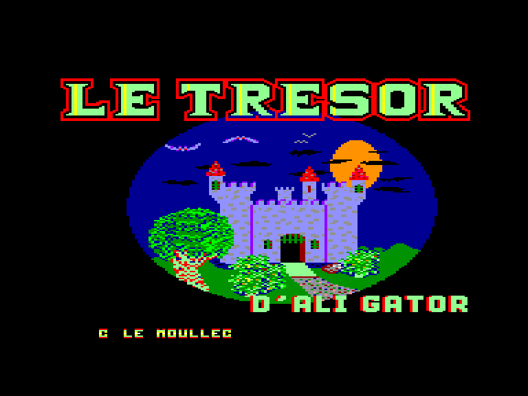 screenshot of the Amstrad CPC game Tresor d'Ali Gator (le) by GameBase CPC