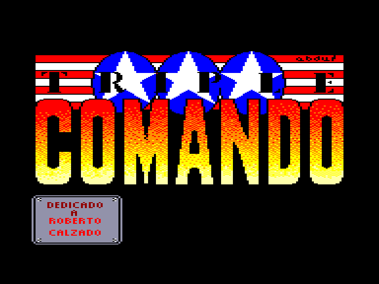 screenshot of the Amstrad CPC game Triple comando by GameBase CPC