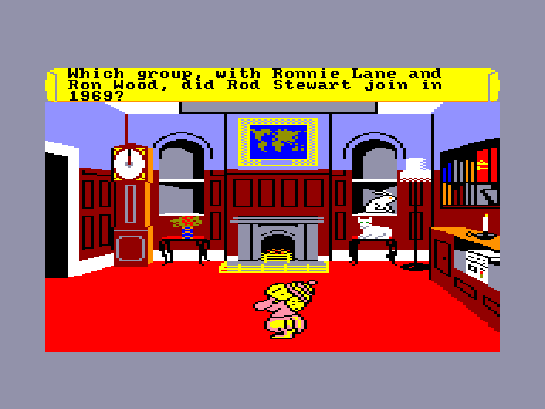 screenshot of the Amstrad CPC game Trivial Pursuit - Baby Boomer Edition by GameBase CPC