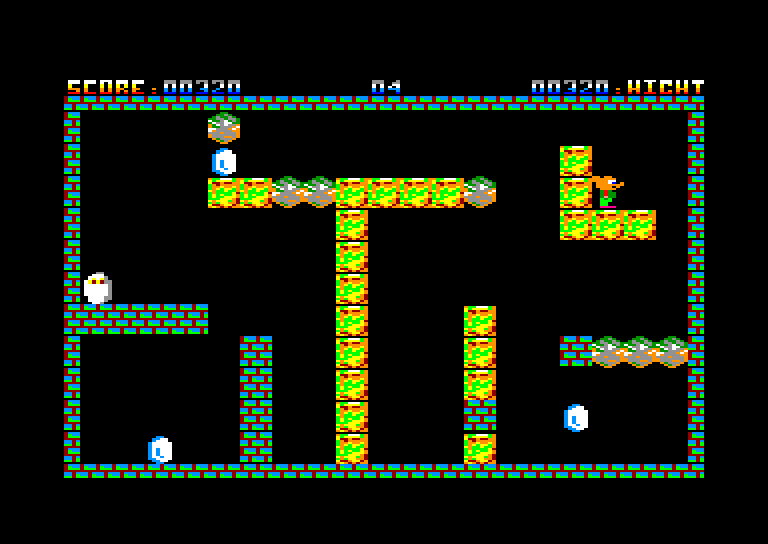 screenshot of the Amstrad CPC game 3 Oeufs by GameBase CPC