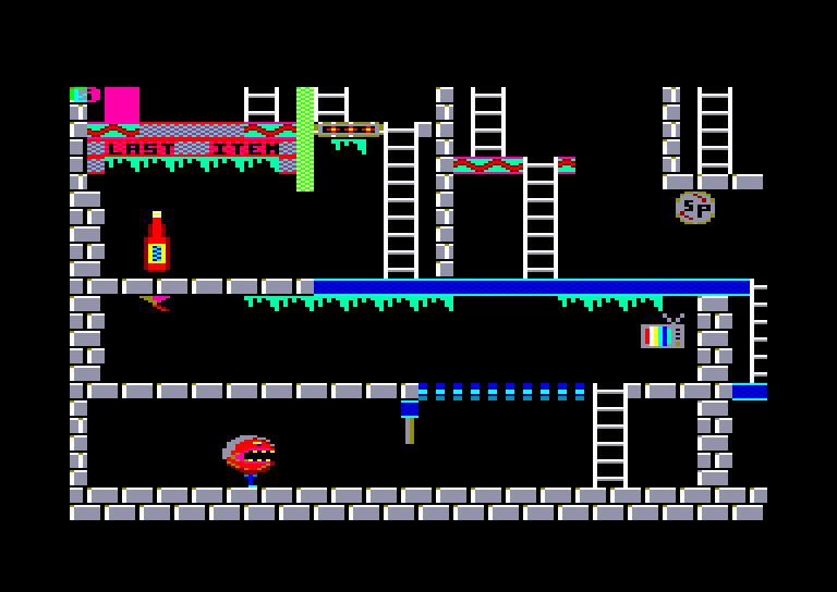 screenshot of the Amstrad CPC game Trollie wallie by GameBase CPC