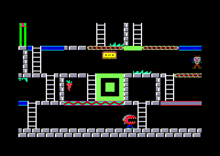 screenshot of the Amstrad CPC game Trollie wallie by GameBase CPC