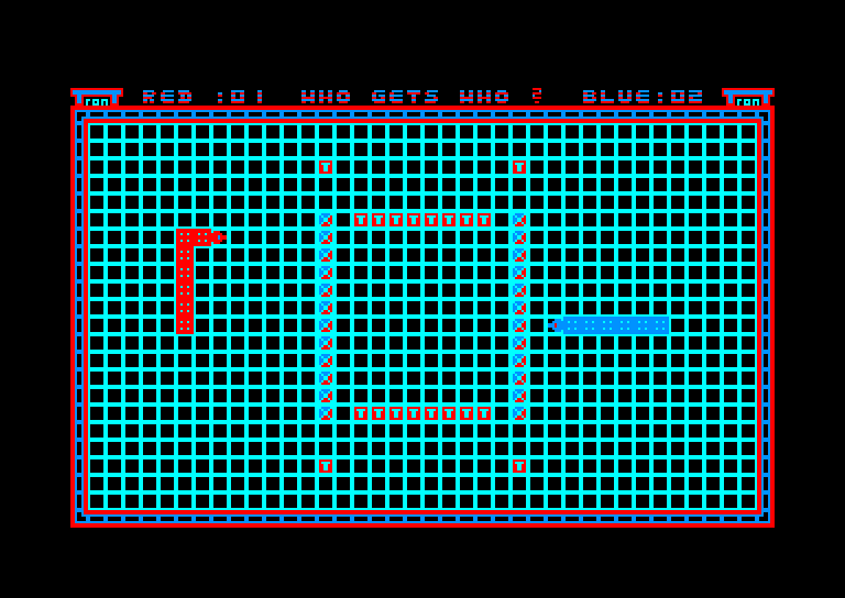 screenshot of the Amstrad CPC game Tron by GameBase CPC