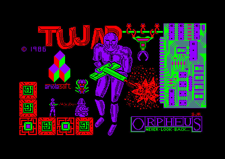 screenshot of the Amstrad CPC game Tujad by GameBase CPC