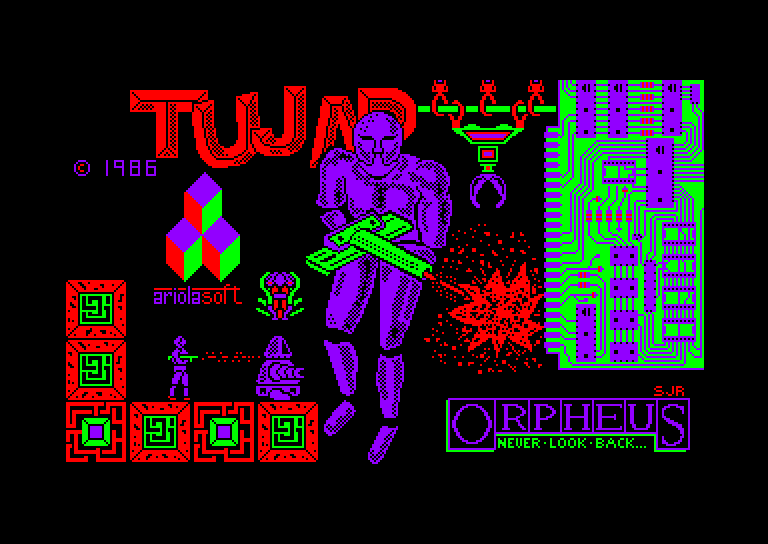 screenshot of the Amstrad CPC game Tujad