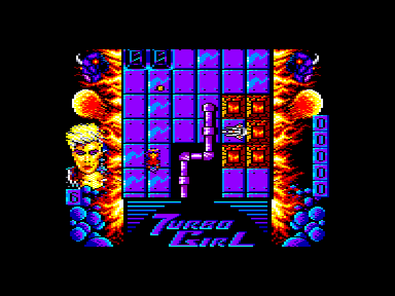 screenshot of the Amstrad CPC game Turbo Girl by GameBase CPC
