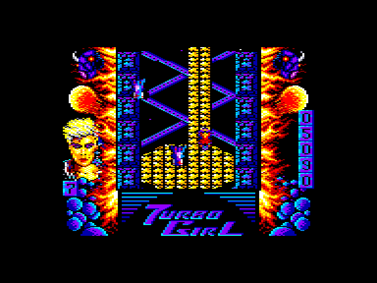 screenshot of the Amstrad CPC game Turbo Girl by GameBase CPC