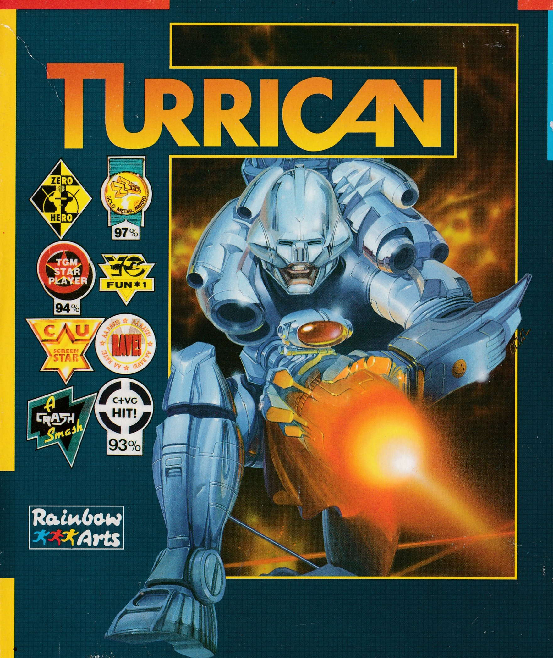 cover of the Amstrad CPC game Turrican  by GameBase CPC