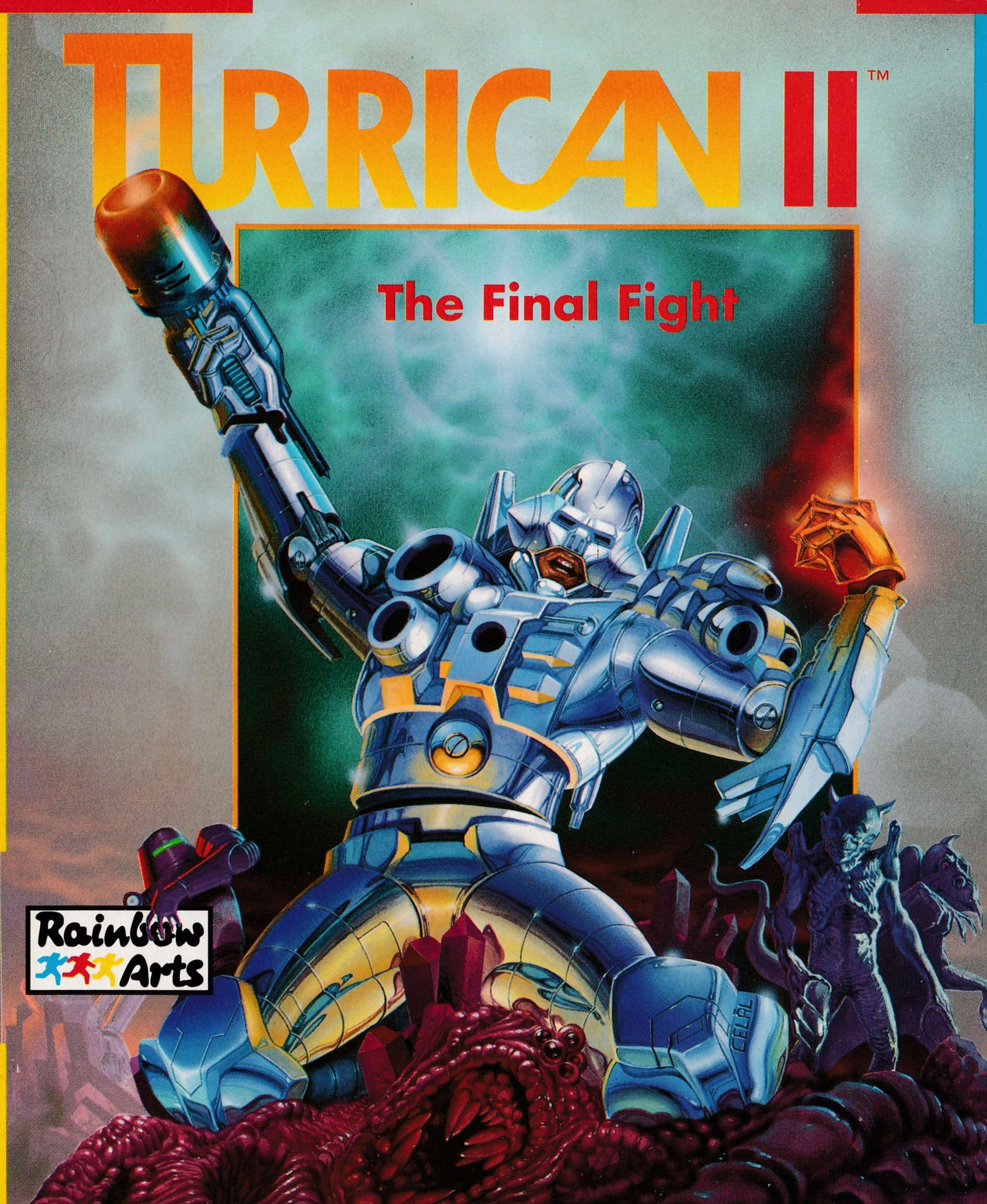 screenshot of the Amstrad CPC game Turrican II by GameBase CPC
