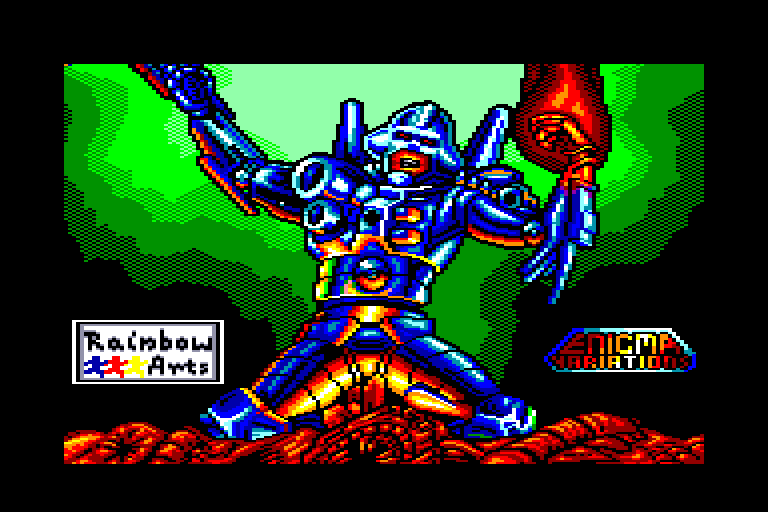 screenshot of the Amstrad CPC game Turrican II by GameBase CPC