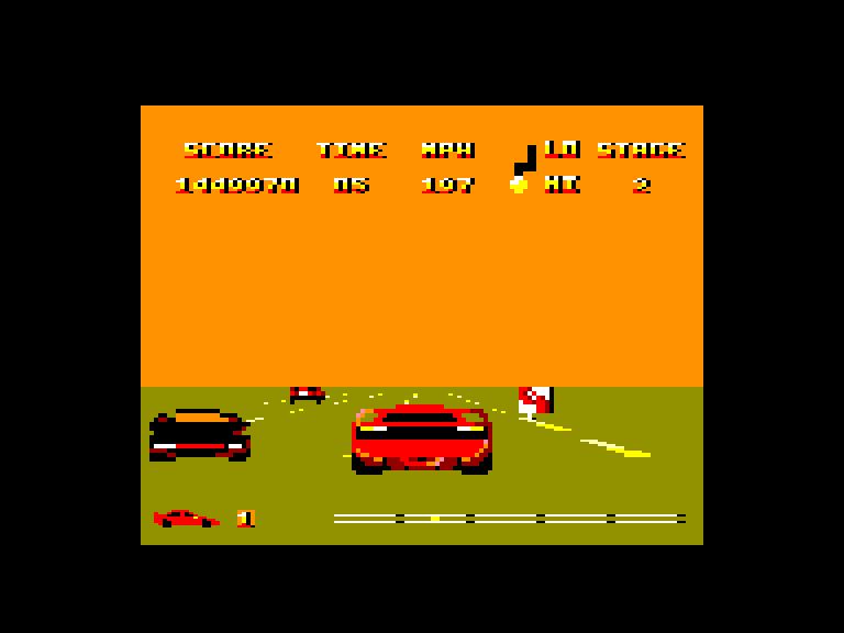 screenshot of the Amstrad CPC game Twin Turbo V8 by GameBase CPC
