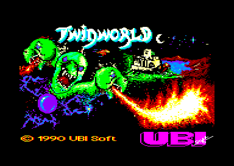 screenshot of the Amstrad CPC game Twinworld by GameBase CPC