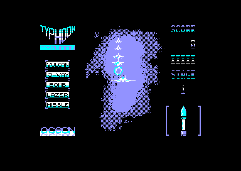 screenshot of the Amstrad CPC game Typhoon by GameBase CPC