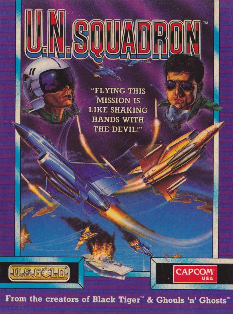 screenshot of the Amstrad CPC game U.N. Squadron by GameBase CPC
