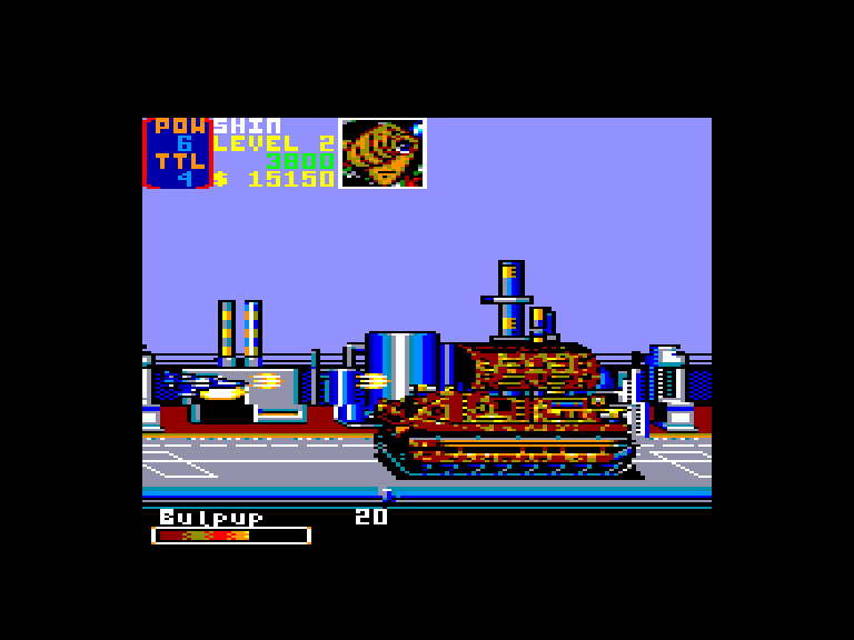 screenshot of the Amstrad CPC game U.N. Squadron by GameBase CPC